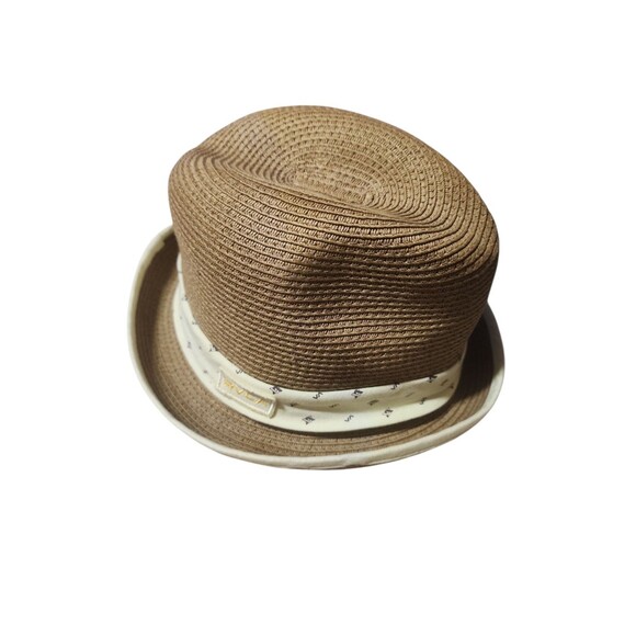 RVCA Fedora Style Hat Men’s Size Large Brown Woven Straw Blend Casual - Picture 1 of 5